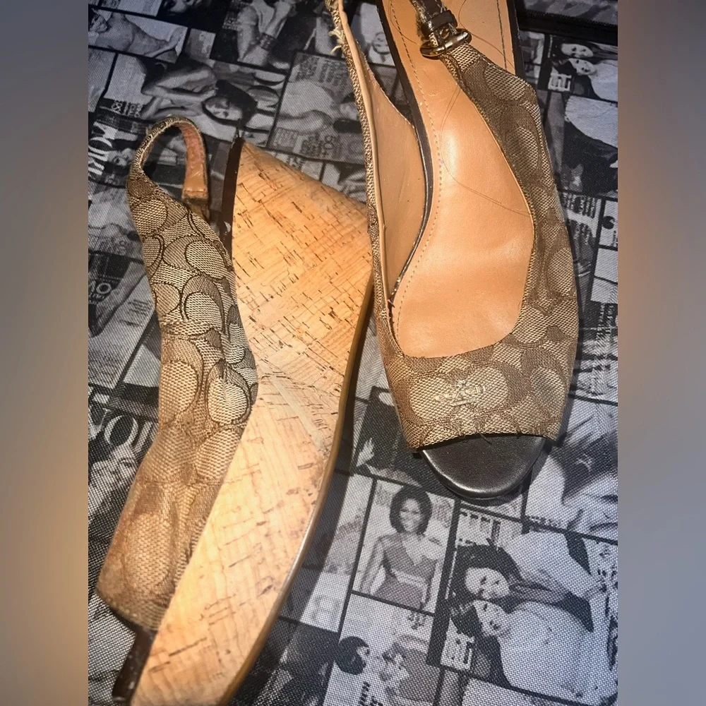 Coach Monogram Wedges - Picture 3 of 7